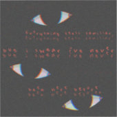 Dreamcoreビニールステッカー – Eyes シール (正面)