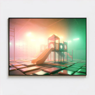 Dreamcore Playground Poster - Surreal Dreamy Art ポスター