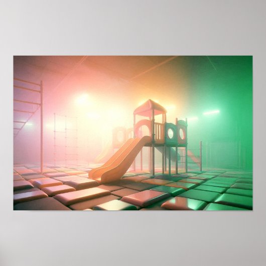 Dreamcore Playground Poster - Surreal Dreamy Art ポスター (正面)