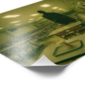 Dreamcore School Cafteria with Entity - Liminal フォトプリント (角)