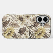 Dreamed Sunflowers Art Nouveau Case-Mate iPhoneケース (裏面 (横))