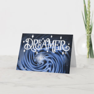 "Dreamer" Blue Vortex宇宙"ハッピーバースデー!" カード