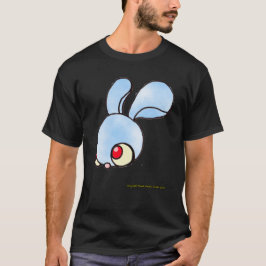Dreamer Bunny on a Black Tシャツ