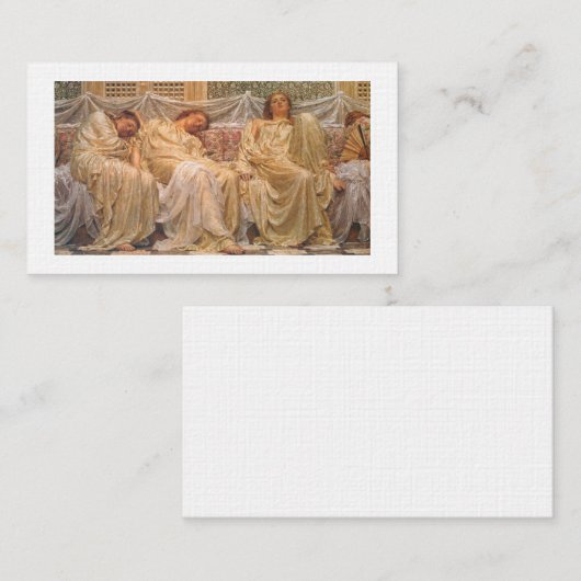 Dreamers – Albert Joseph Moore 名刺 (正面/裏面)