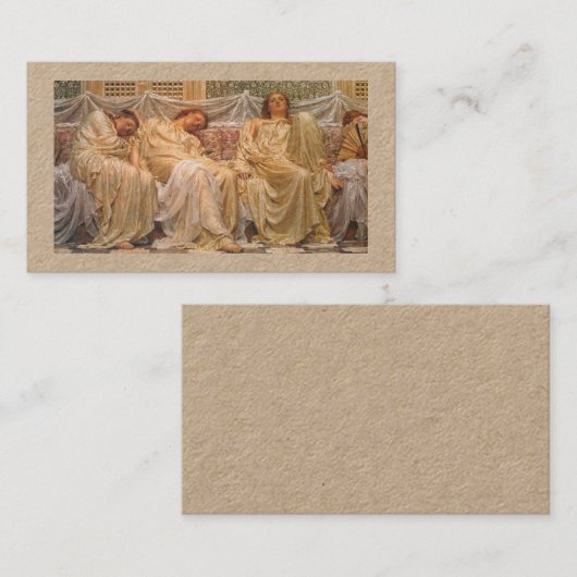 Dreamers – Albert Joseph Moore 名刺 (正面/裏面)