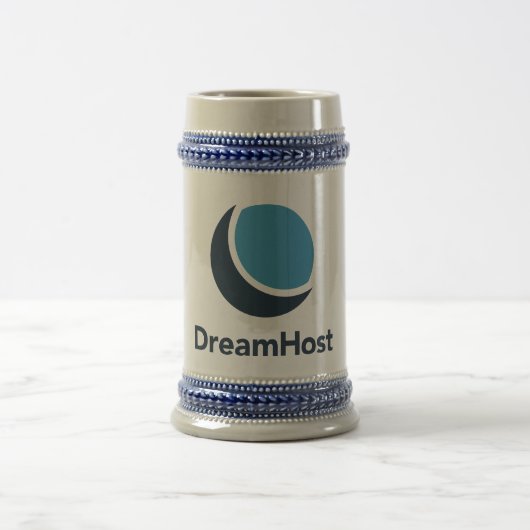 DreamHostのロゴステイン ビールジョッキ (中央)