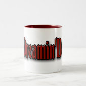 Dreaminの鬼のコップのoの地獄 ツートーンマグカップ (中央)