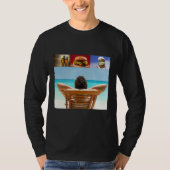 Dreaming about sleeping on the beach with beer ham tシャツ (正面)