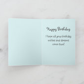 Dreaming Cat&Cake&Giftハッピーバースデーカード カード (内部)