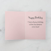 Dreaming Cat&Cake&Giftハッピーバースデーカード カード (内部)