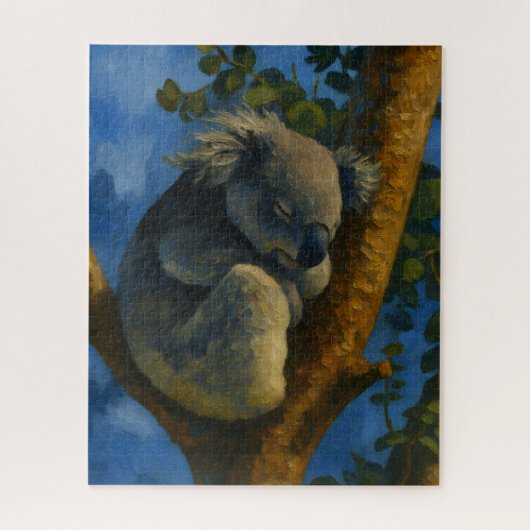 Dreaming in the Eucalyptus – Sleeping Koala Art ジグソーパズル (縦)