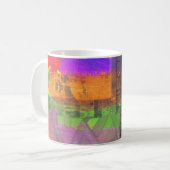 "Dreaming in the Millions" abstract art coffee mug コーヒーマグカップ (正面左)