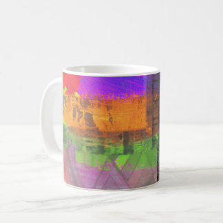 "Dreaming in the Millions" abstract art coffee mug コーヒーマグカップ