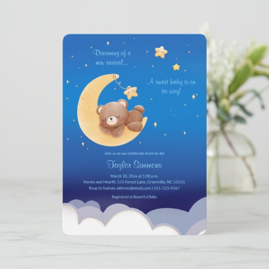 Dreaming New Arrival Teddy Bear Moon 招待状 (スタンド正面)