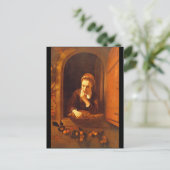 Dreaming', Nicolaes Maes_Masterオランダ ポストカード (スタンド正面)