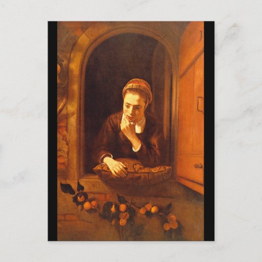 Dreaming', Nicolaes Maes_Masterオランダ ポストカード (正面)