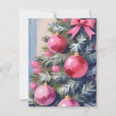 Dreaming of a Pink Christmas | Merry Watercolor シーズンカード (正面)