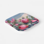 Dreaming of a Pink Christmas | Merry Watercolor ペーパープレート (傾斜あり)