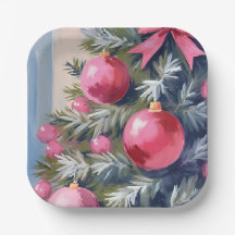 Dreaming of a Pink Christmas | Merry Watercolor