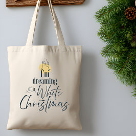 Dreaming of A White Wine Christmas Modern  トートバッグ