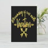 Dreaming of My Next Vacation, adventure quote Invi 招待状 (スタンド正面)