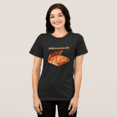 Dreaming of Pizza T-Shirt – Funny Pizza Lover Gift トライブレンドＴシャツ (正面全面)