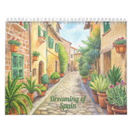 Dreaming of Spain | 2026 水彩画旅行アート カレンダー