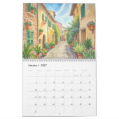 Dreaming of Spain | 2026 水彩画旅行アート カレンダー (1月 2027)