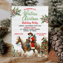 Dreaming Of Western Santa Cowboy Christmas Party