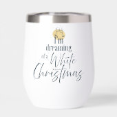 Dreaming of White Christmas Festive Stemless (背面)