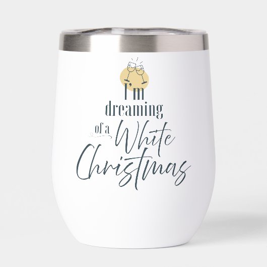 Dreaming of White Christmas Festive Stemless (背面)