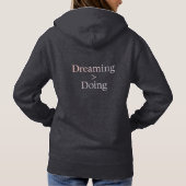 Dreaming Over Doing - Aesthetic Hoodie パーカ (裏面)