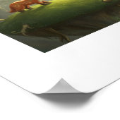 Dreamlike forest scene ポスター (角)