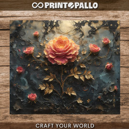 Dreamlike Roses - Decoupage  ラッピングペーパーシート