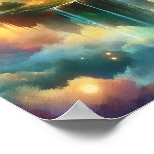 Dreamlike Sky Islands – Back to School Poster ポスター (角)