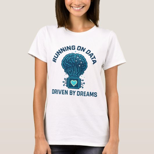 Dreams走によって駆動されるデータ上のAIアート Tシャツ (正面)