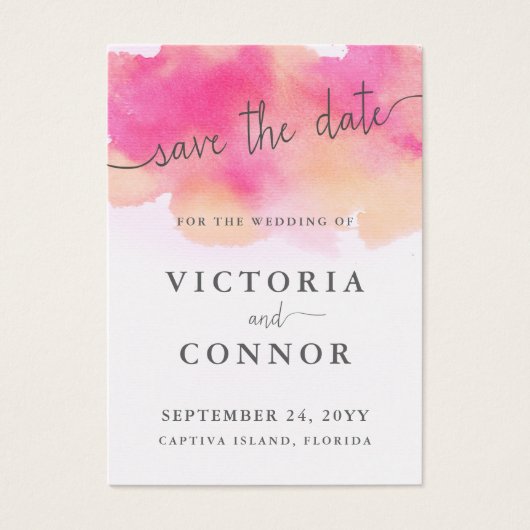 Dreams鮮やかが日付カードを保存 |ピンクピーチ (正面)