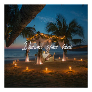 Dreams 来 True – キャンドルが異国風の夕食に火をつけた ポスター