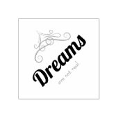 Dreams are not real ラバースタンプ (インプリント)