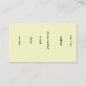 Dreams~businessウマ科のなカード 名刺 (裏面)