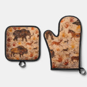 Dreams Cave art oven and potholder 鍋つかみ&鍋敷きセット (正面)