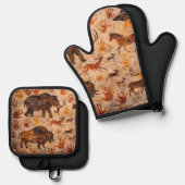 Dreams Cave art oven and potholder 鍋つかみ&鍋敷きセット (正面/裏面)