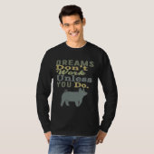 Dreams Don t Work Unless You Do Livestock Show Pig Tシャツ (正面フル)