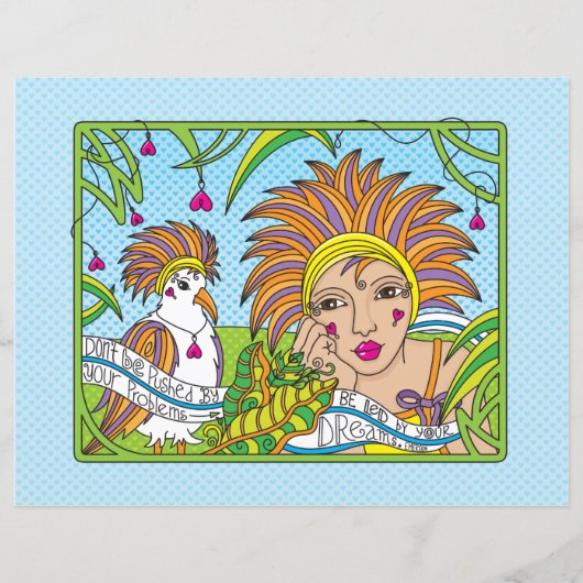 Dreams_Flat紙シート11"x8.5"で導かれる (正面)