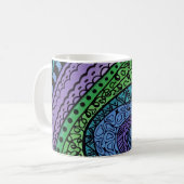 Dreams In Blue Abstract Coffee Mug コーヒーマグカップ (正面左)
