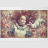 Dreams In Wonderland Alice Fantasy Art Decoupage 薄葉紙 (正面)