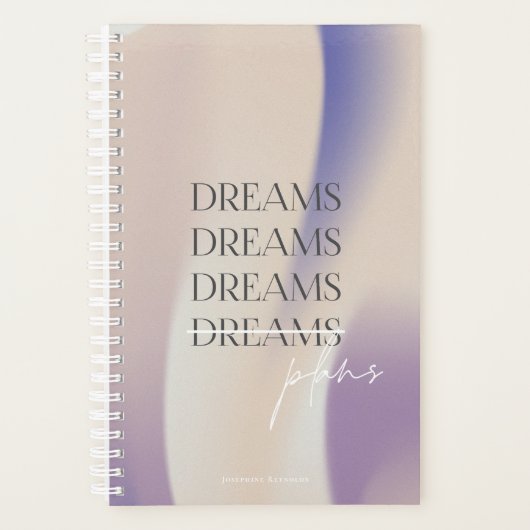 Dreams to Plans Personalized Gradient Planner プランナー手帳 (正面)