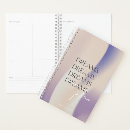 Dreams to Plans Personalized Gradient Planner プランナー手帳 (ディスプレー)