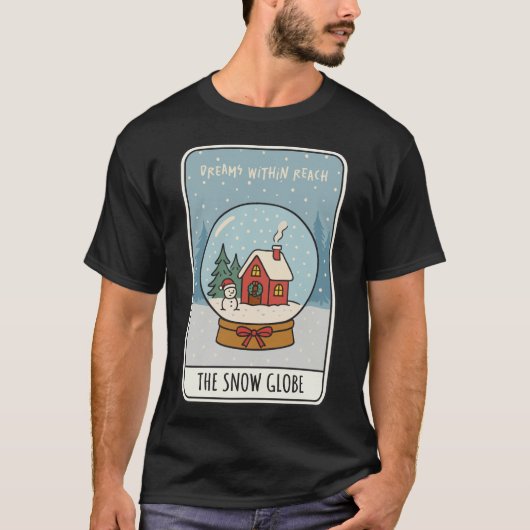 Dreams Within Reach Snow Globe Christmas Tシャツ (正面)