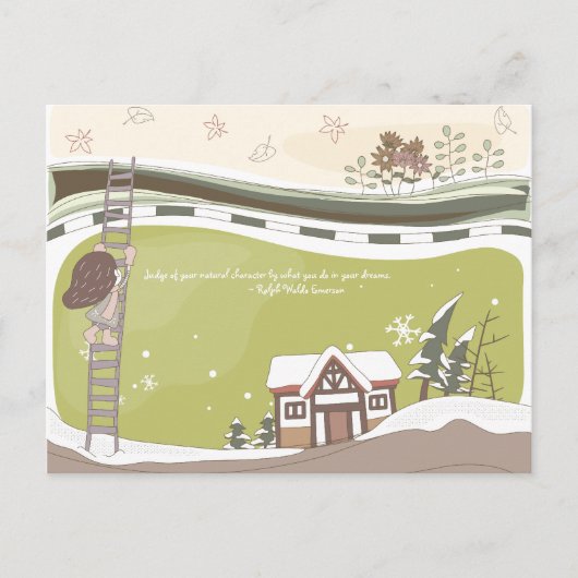Dreamscapeお洒落な11の郵便はがき ポストカード (正面)